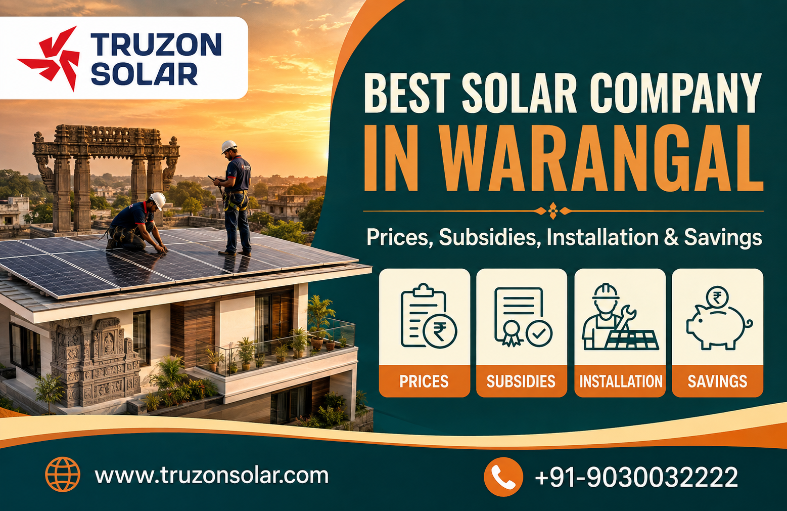 Best Solar Company in Warangal: Prices, Subsidies, Installation & Savings