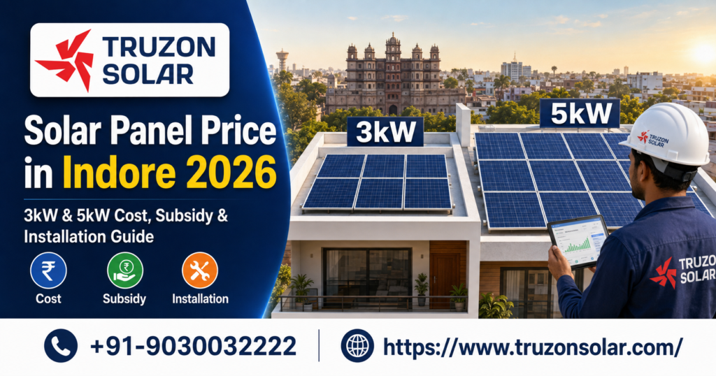 Solar Panel Price in Indore 2026 | Cost with Subsidy and Free Quote | Truzon Solar