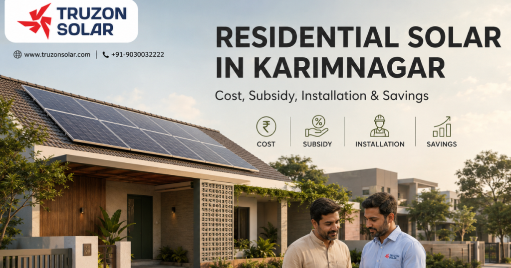 Residential Solar in Karimnagar: Cost, Subsidy, Installation & Savings