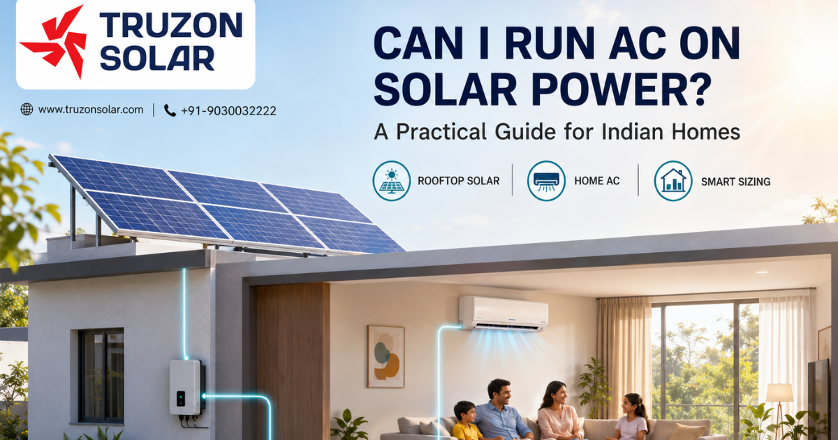Can I Run AC on Solar Power? A Practical Guide for Indian Homes