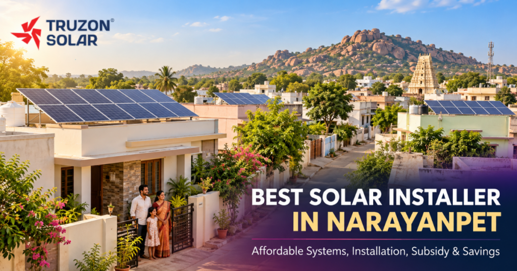 Best Solar Installer in Narayanpet: Affordable Systems, Installation, Subsidy & Savings