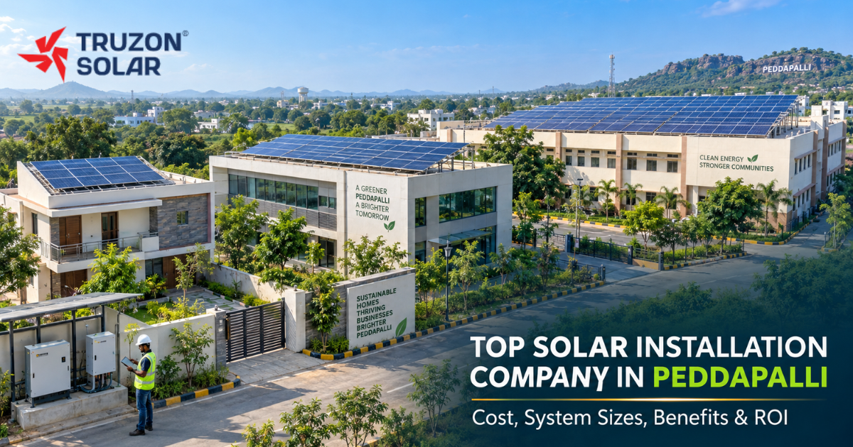 Top Solar Installation Company in Peddapalli: Cost, System Sizes, Benefits & ROI