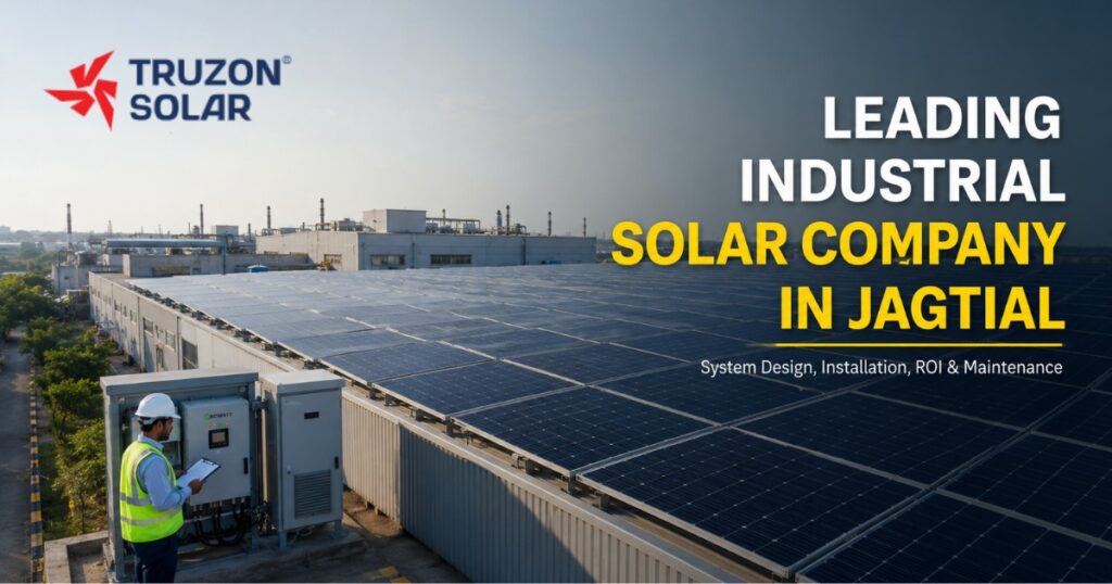 Leading Industrial Solar Company in Jagtial: System Design, Installation, ROI & Maintenance