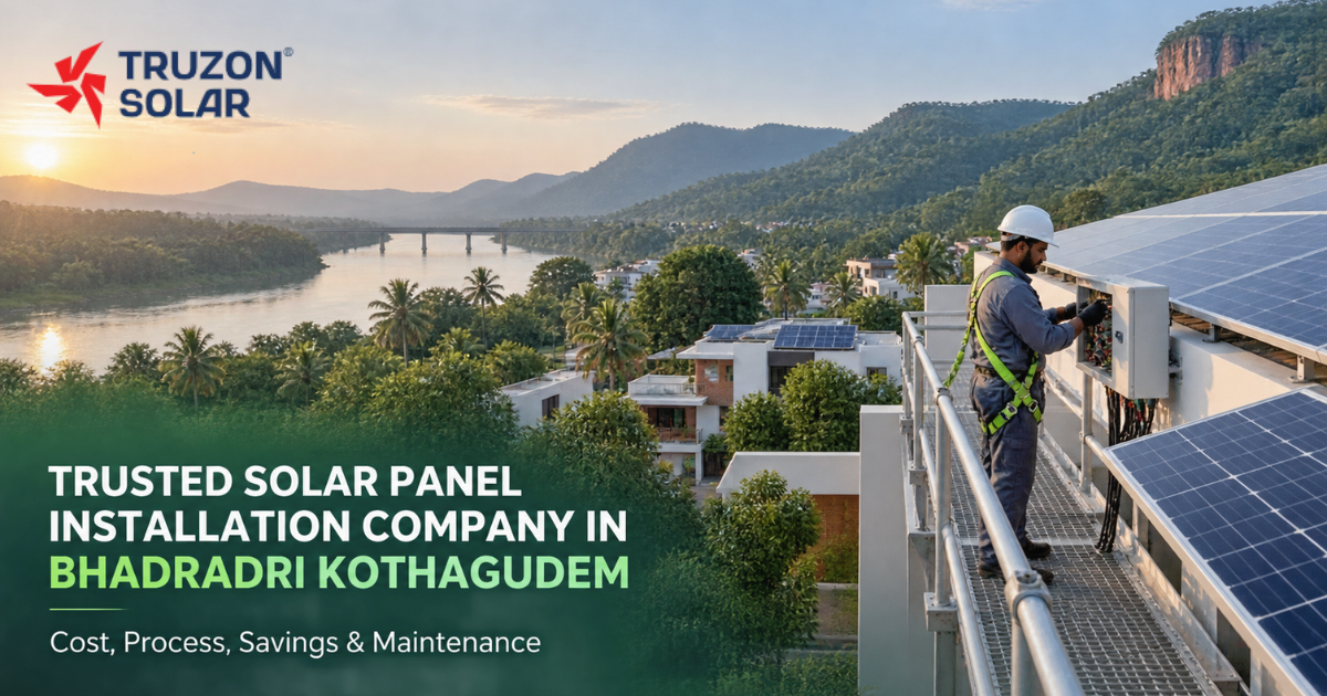 Trusted Solar Panel Installation Company in Bhadradri Kothagudem: Cost, Process, Savings & Maintenance