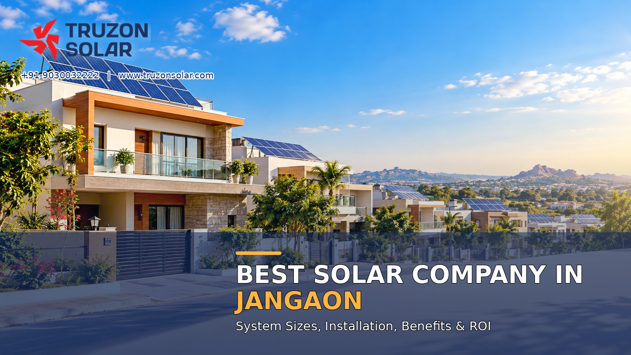 Best Solar Company in Jangaon: System Sizes, Installation, Benefits & ROI
