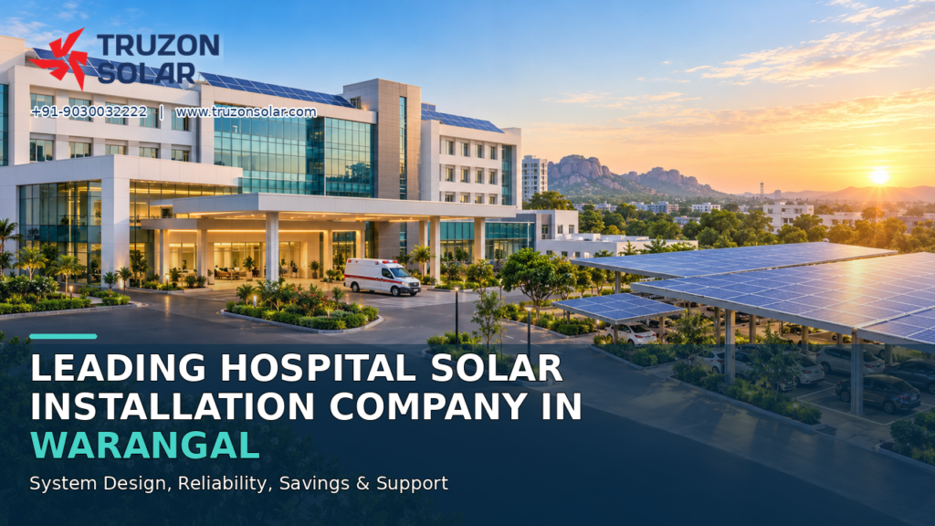 Leading Hospital Solar Installation Company in Warangal: System Design, Reliability, Savings & Support